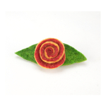 Haarspange mit gefilzter Rose